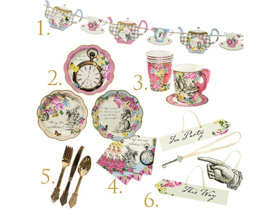 Tea Party in a Box Kit Tea Party Birthday Mad Hatter Tea Party Floral Party Supplies Bridal Shower Royal Party Baby Shower Girl Birthday Il_570xn