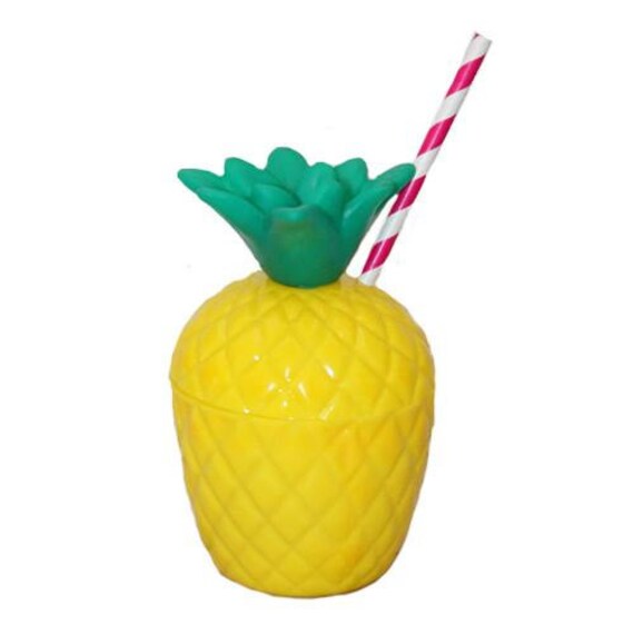 Pineapple Cups Pack of 6, Pineapple Party, Pineapple Party Favor, Pineapple Decoration, Luau Party, Flamingo Party, Tropical Party Il_570xn