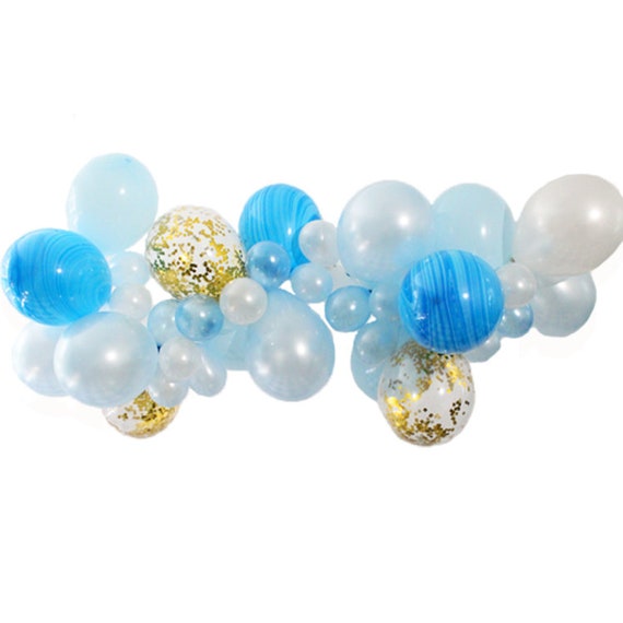 Blue Balloon Garland kit for a Boy baby shower or a birthday party Blue balloon Garland Makes a 6 Feet Long balloon garland DIY baby blue Il_570xn