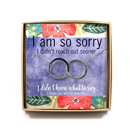 Apology Gift For Her Apology Jewelry Connecting Circles Etsy Apology Gift For Her Apology Jewelry Connecting Circles Etsy