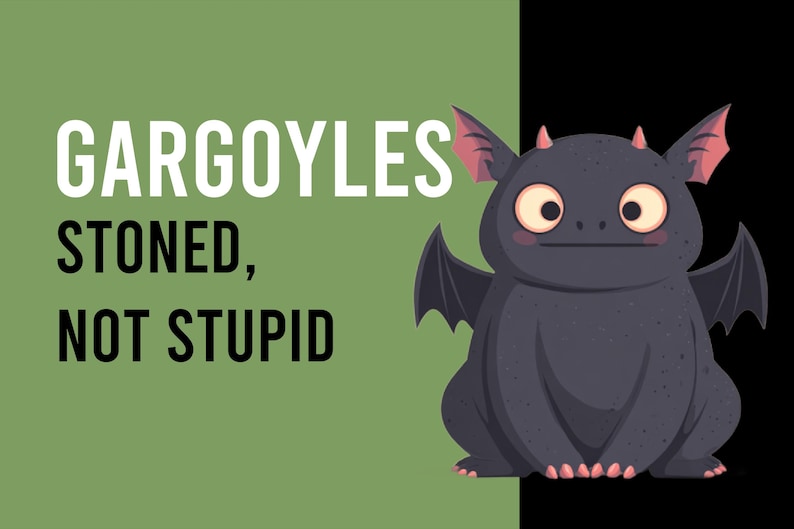 GARGOYLE | Three Hinge Head GARGOYLE Set, Gargoyle Magnets - Etsy