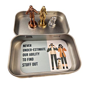PARENTS - Three SPIES Hinge Head Decorative Toppers, Magnetic Door Hinge Decor, Unique Gift, Parents Hinge Topper Set, Hide Seek Teen Fun