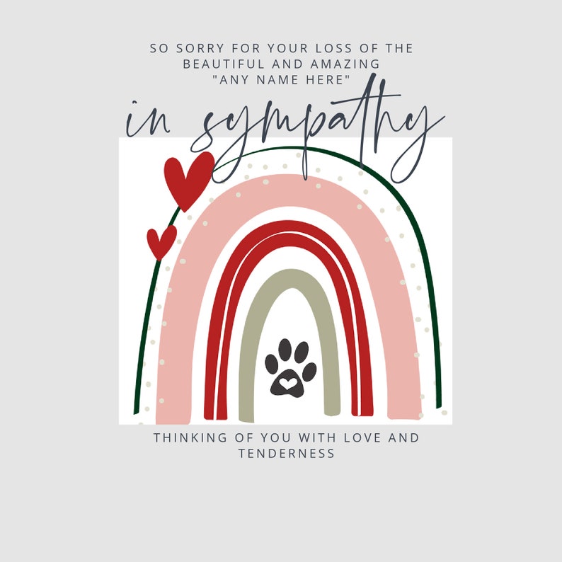 PET LOSS Gift Box Sympathy Gift for Grieving Pet Owner Etsy