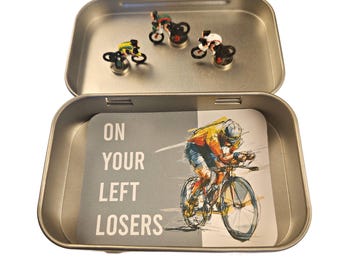CYCLIST - Bicycle Hinge Heads, Cyclist Home Decor, Set of 3