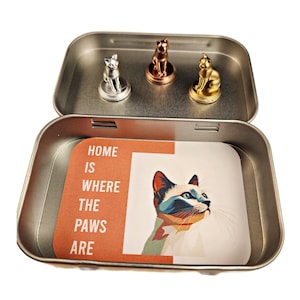 CATS - Three CAT Hinge Head Decorative Toppers, Magnetic Door Hinge Decor, Cat Hinge Toppers, Cat Magnet Set, Gift for Cat Mom Cat Dad