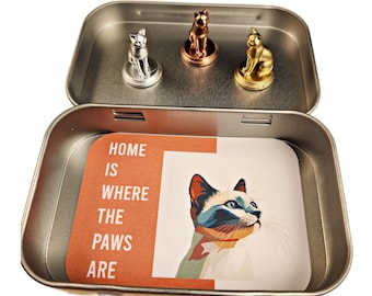 CATS - Three CAT Hinge Head Decorative Toppers, Magnetic Door Hinge Decor, Cat Hinge Toppers, Cat Magnet Set, Gift for Cat Mom Cat Dad