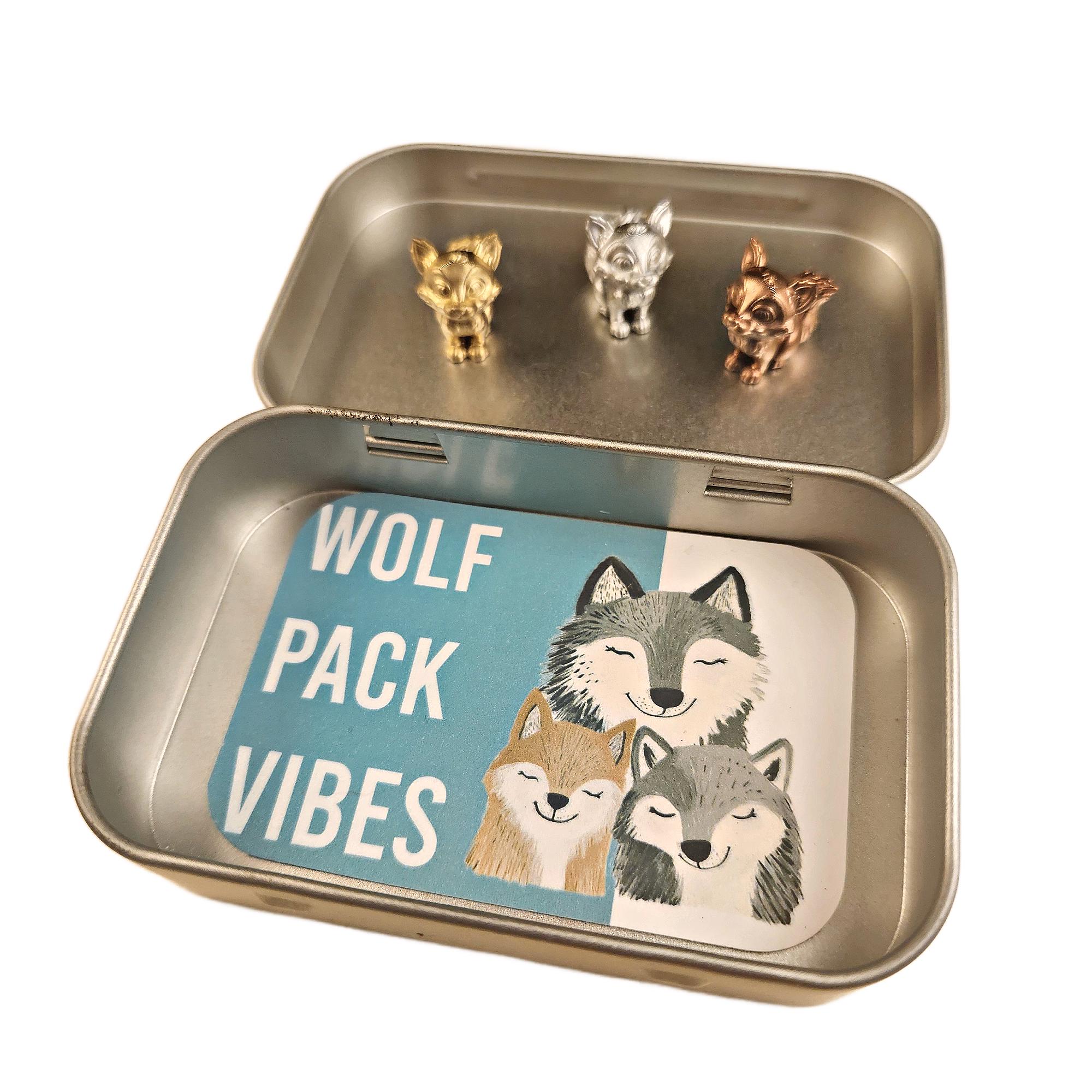 WOLVES - Three Wolf Hinge Magnets, Wolf Magnet Set, Wolves Hinge Toppers, Wolf Gift, Wolf Home Decor, Wolf Room Decoration, Log Cabin Gift