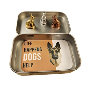 GERMAN SHEPHERD - 3 German Shepherd Dog Hinge Magnets, German Shepherd Owner Gift, German Shepherd Home Decor, German Shepherd Hinge Heads