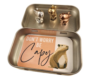 Skull Tobacco Tin: Sassy Souls Collection, Silver or Gold (2oz)