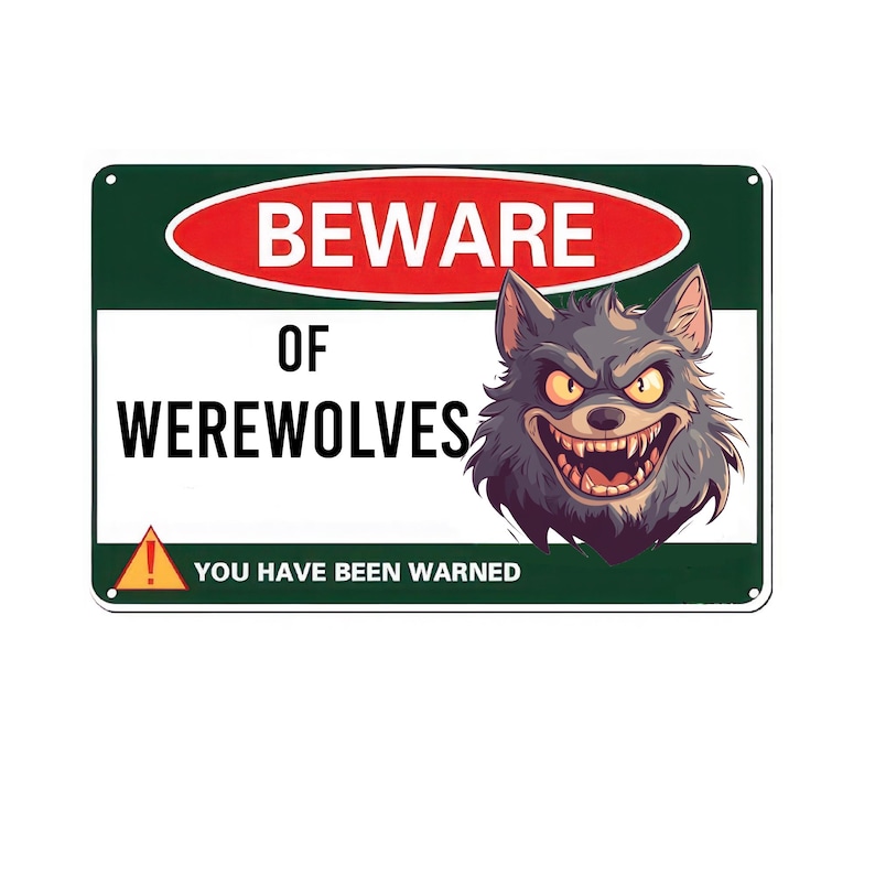 WEREWOLVES - Three WEREWOLF Hinge Head Decorative Toppers, WERWOLF Home ...