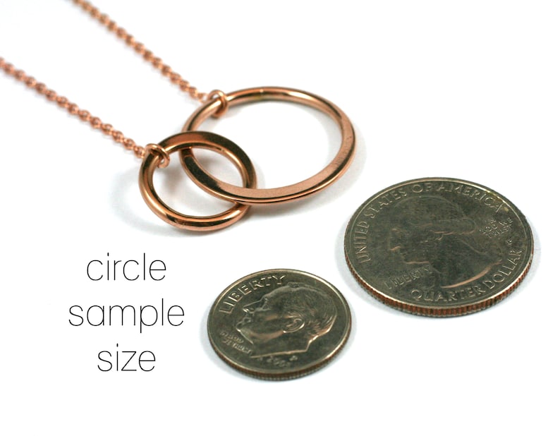 Pregnancy Necklace \u2022 New Mom Gift \u2022 Connecting Circles \u2022 To The Moon and Back \u2022 New Mother Gift Card \u2022 Expecting Baby \u2022 New Mom Jewelry