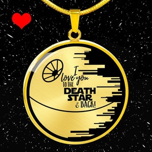 Kostenloser Versand, Star Wars Schmuck für Frauen Geschenk, Death Star Kreis Anhänger Halskette, Mom Geschenk