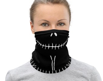 Nightmare Before Christmas, Jack Skellington, Face Cover, Neck Gaiter, Neck Warmer