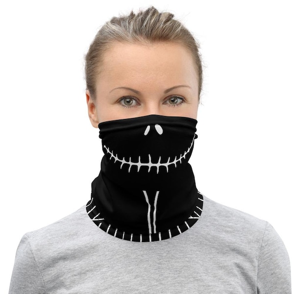 Nightmare Before Christmas, Jack Skellington, Face Cover, Neck Gaiter, Neck Warmer