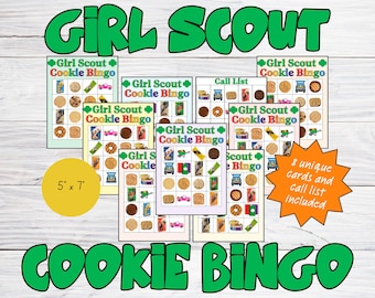 Girl Scout Cookie Bingo Game
