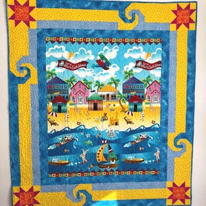 Mel's Crab shack Child's Quilt 62 x 55