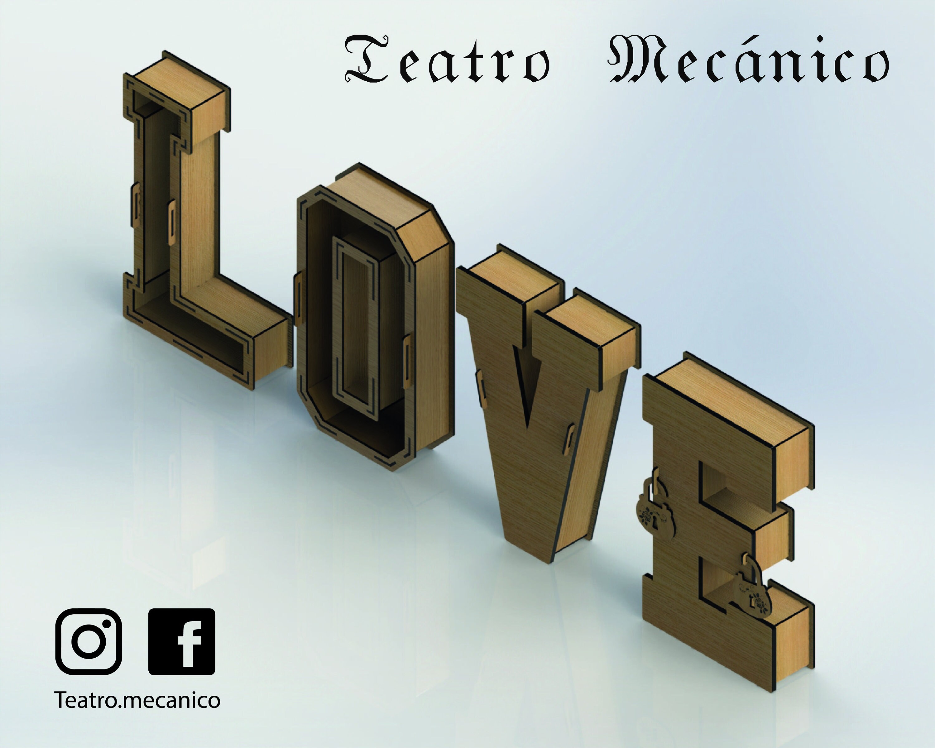 GIFT BOX 3D Alphabet 30 centimeters for laser cut cnc Etsy