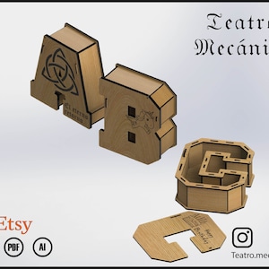 CONFEZIONE REGALO - Alfabeto 3D 15 [cm] - per taglio laser - file cnc (DXF) vettoriale - Download istantaneo digitale