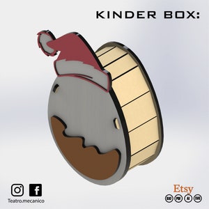 Kinder Box - file per taglio laser - file vettoriale CNC - Digital Instant Download