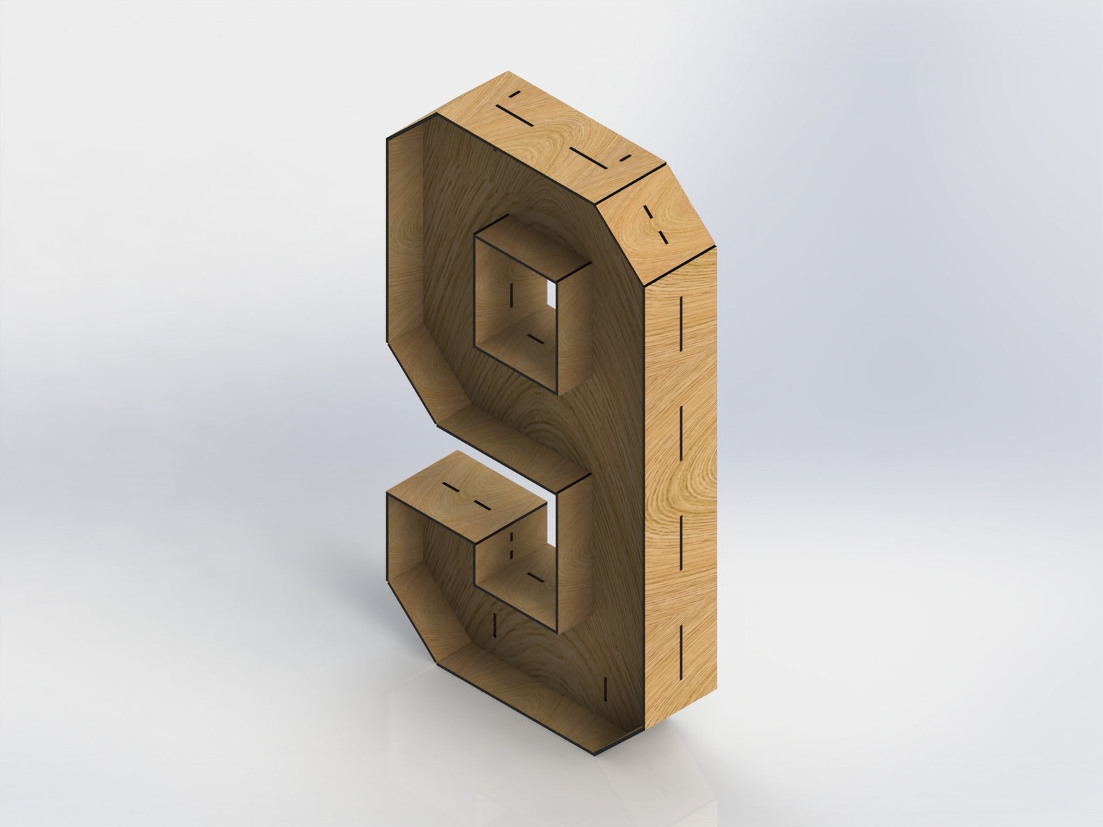 3D Numbers 1 Meter to High for Laser Cut Cnc Files Vector - Etsy