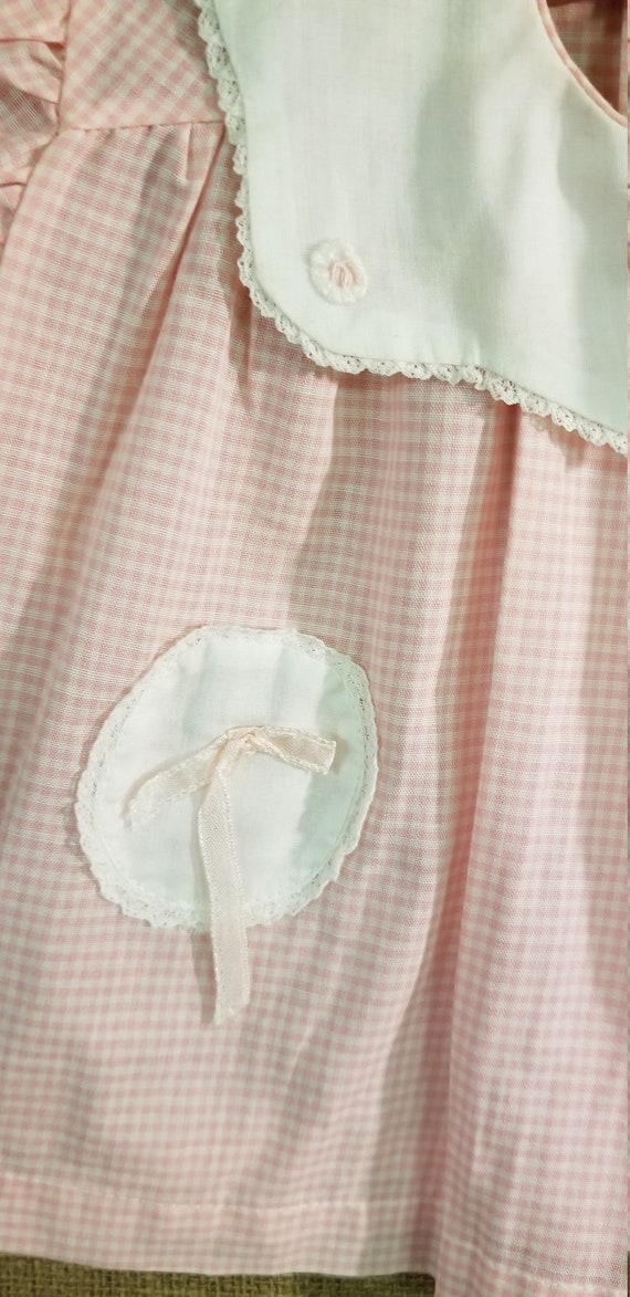Vintage pink baby dress ~ Sweet!! (21 Vin80) - image 3