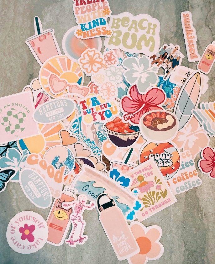 Summer Fun Stickers Sticker for Sale by KitschyKorner