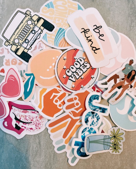 RANDOM STICKER PACK Boho Stickers Aesthetic Stickers Laptop Stickers Cheap  Stickers Pinterest Stickers Mystery Sticker Pack Good Quality 