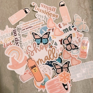 RANDOM STICKER PACK- aesthetic stickers sticker pack cheap stickers for hydro flask coconut girl aesthetic good quality stickers