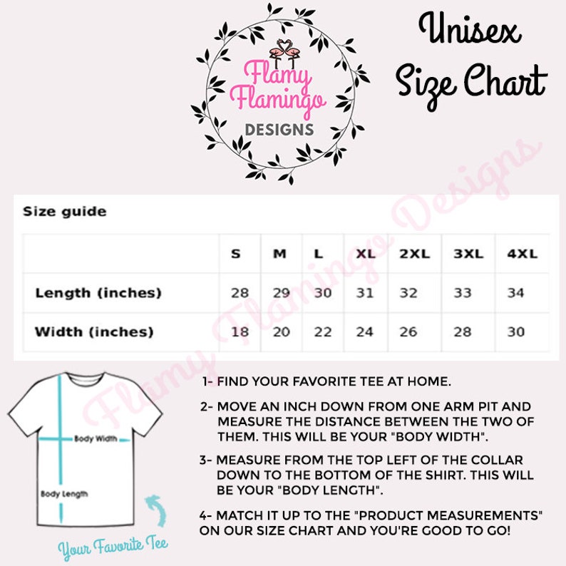 Spirit Costume Size Chart