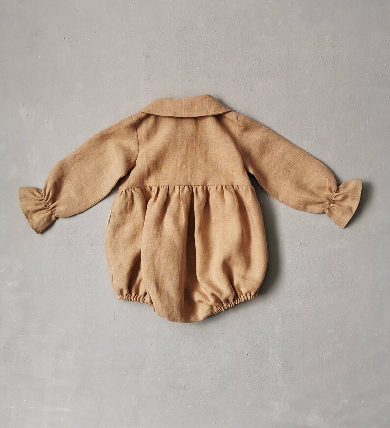 Linen baby romper Linen baby clothes Newborn outfit Baby Etsy