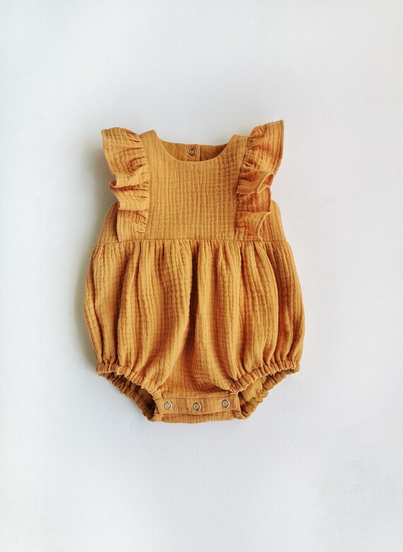 Muslin cotton baby romper Muslin baby 