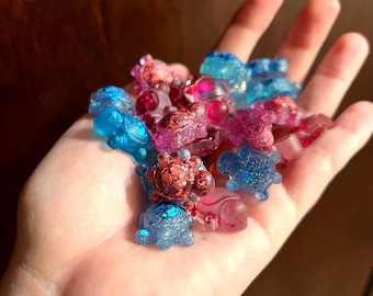 Mini Resin Turtle Charms, DIY Craft Supplies, Party Favors (20 Pack)