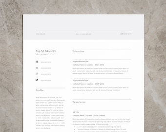 Plantilla de CV, CV profesional, Plantilla CV, CV moderno, CV, CV Word, CV InDesign, CV creativo, Diseño de CV