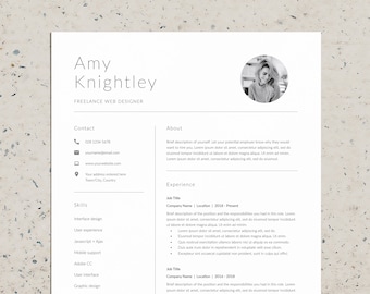 Resume Template, Professional Modern Resume Template for Word & InDesign, Clean Modern Executive Resume Template 2021, CV Template