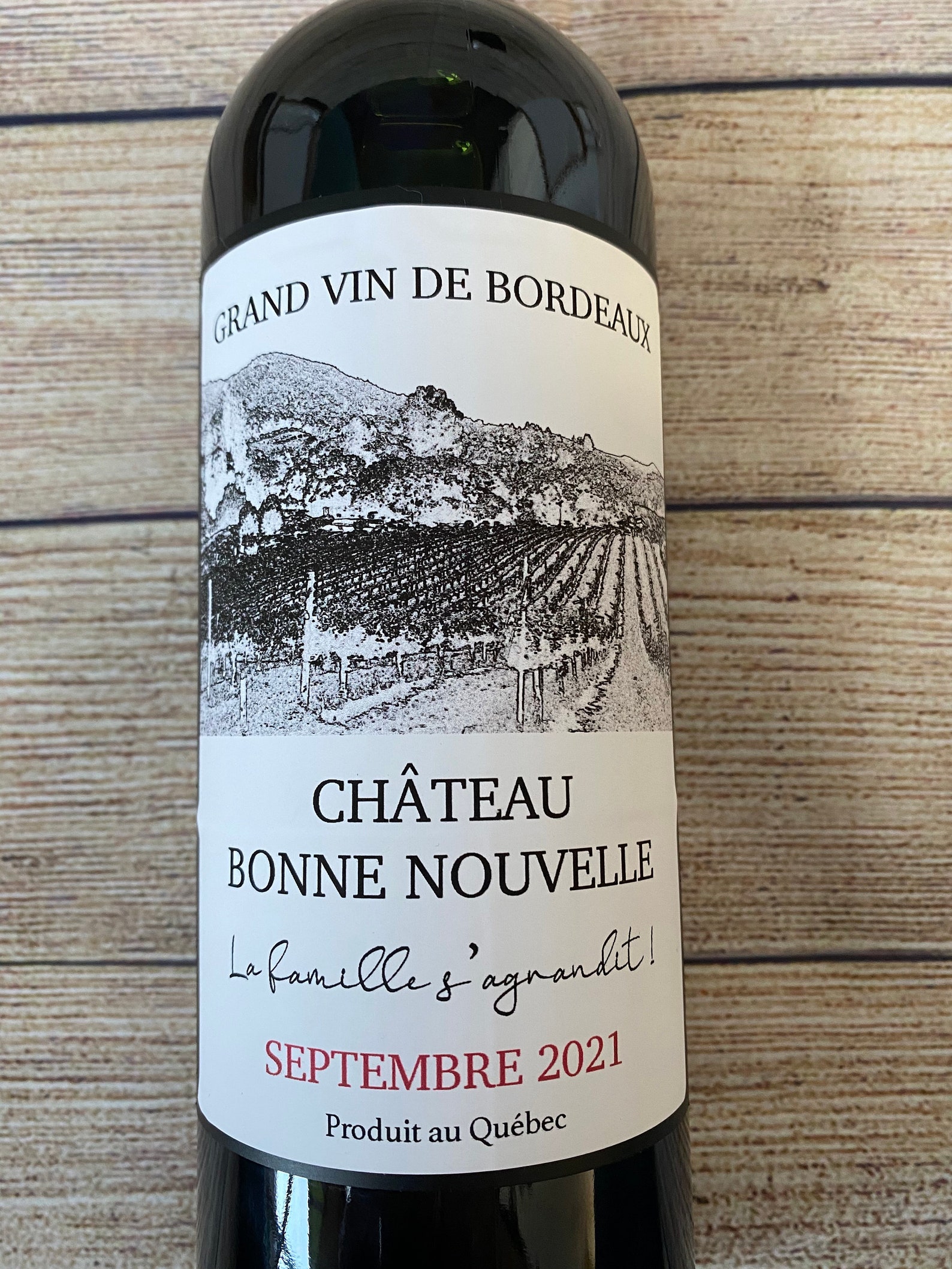 Annonce Grossesse_Étiquette de vin Etsy Canada Annonce Grossesse_Étiquette de vin Etsy Canada