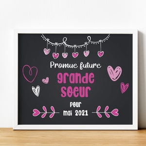 Announcement poster: Future sister size