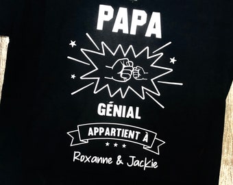 Camiseta: Este increíble PAPÁ/PAD pertenece (puños)