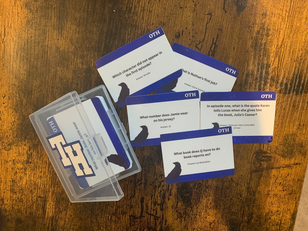 One Tree Hill Trivia Game Etsy