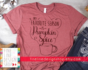 My Favorite Season is Pumpkin Spice SVG - Fall Design - Pumpkin Spice Svg Cut File for Cricut, Silhouette, Iron on Printable Image