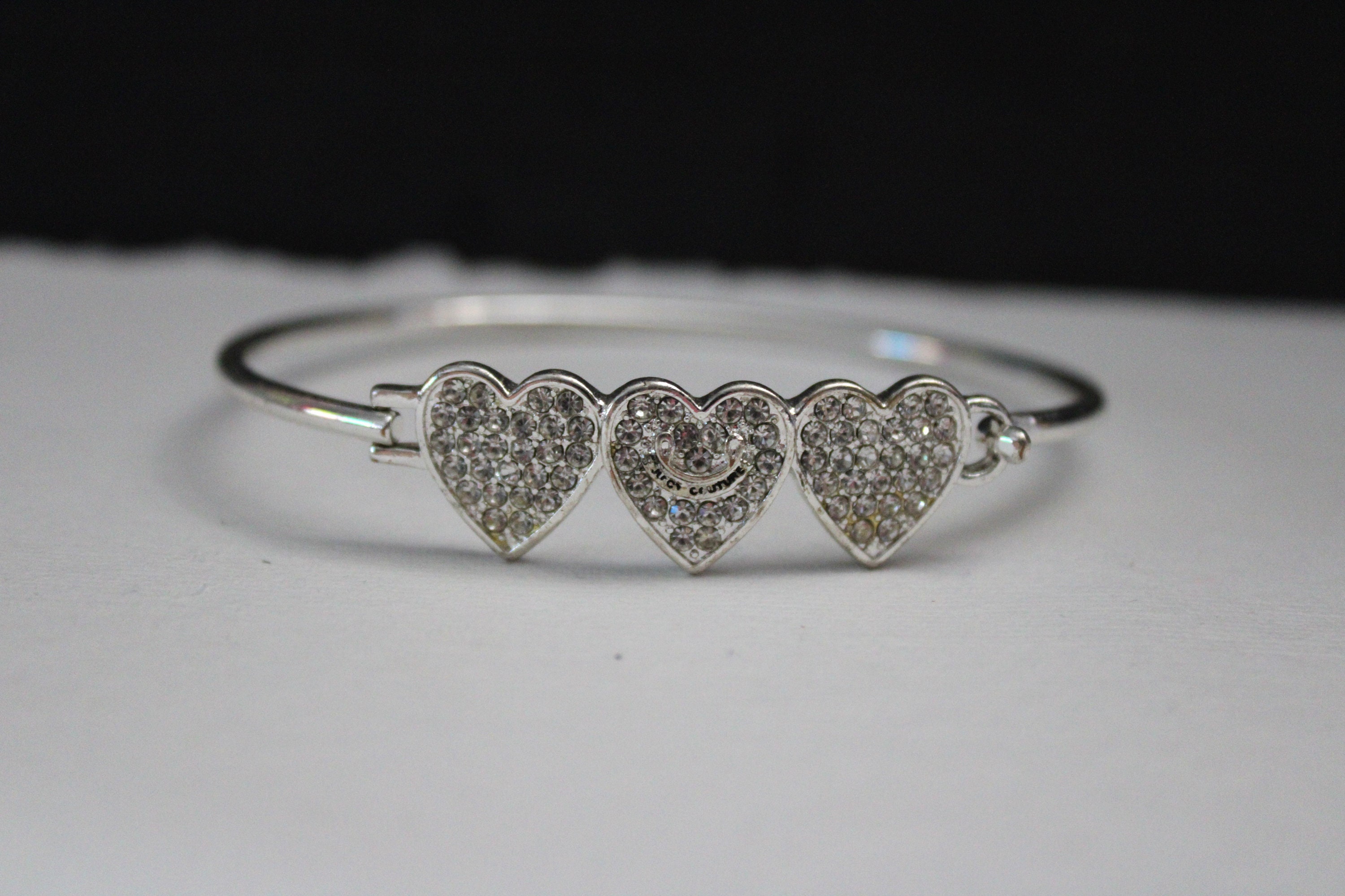 Juicy Couture 3 Heart logo Bracelet