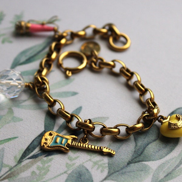 Juicy Couture Mini Charm Bracelet, Music Theme