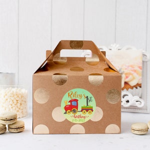 Chugga Chugga Train Birthday Party, Train Party Favor Labels, Choo Choo Train Favors Circle Stickers, Boy Train Party Supplies