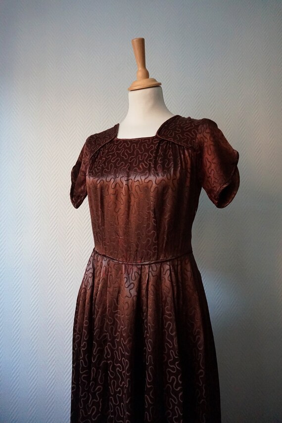 chocolate evening gowns
