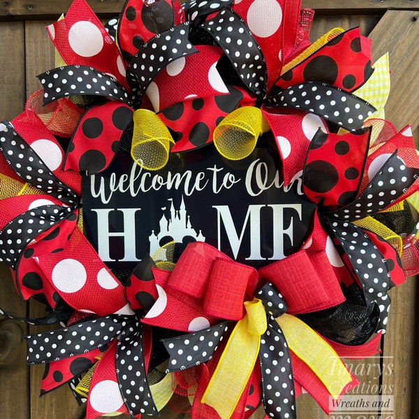Welcome Home Wreath, Welcome to Our Home Wreath, Castle Welcome Wreath