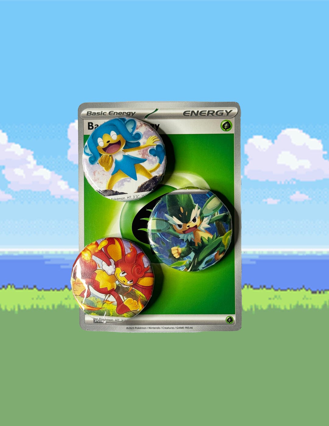 Sage Evolution 3 Button Pin Set Pokemon Pocket Monster - Etsy