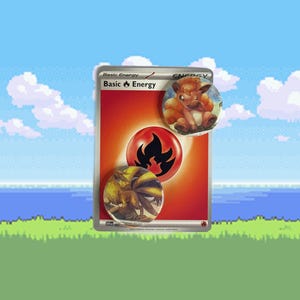 Juego de botones con pins de cartas de TCG de Pokémon