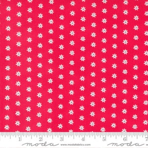 Berry Basket Cranberry Daisy Dot Moda #1