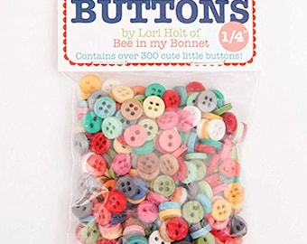 Cute Little Buttons Bag #1 300 1/4" Buttons by Lori Holt for Riley Blake Designs