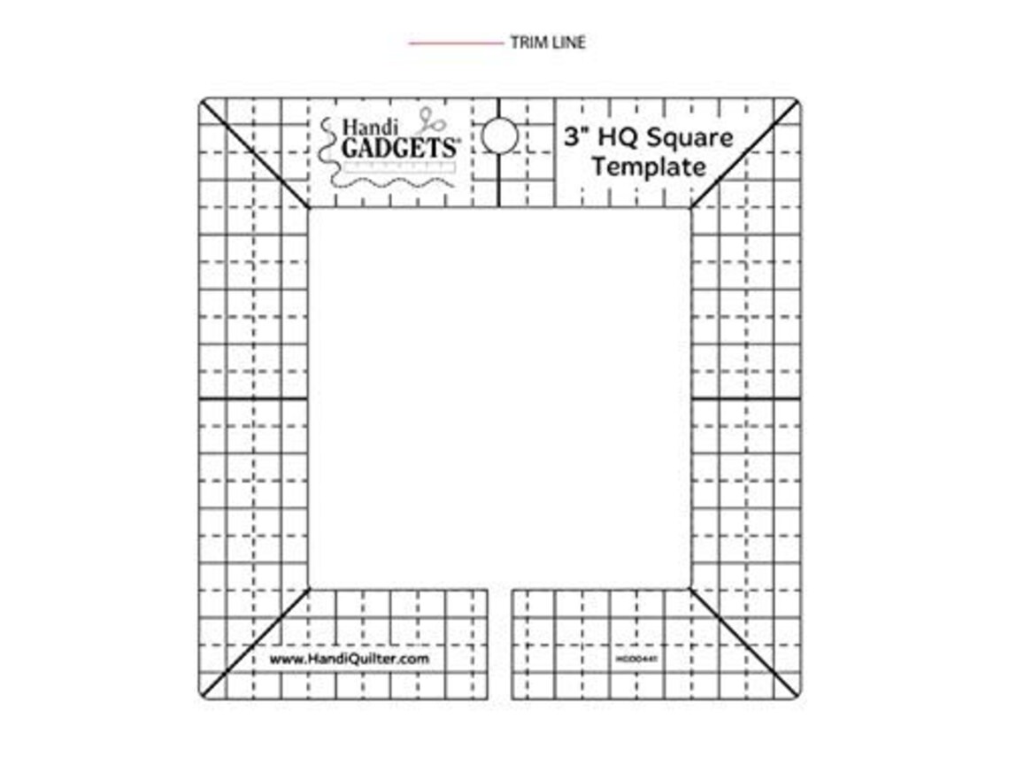 HQ 3-inch Square Template | Etsy