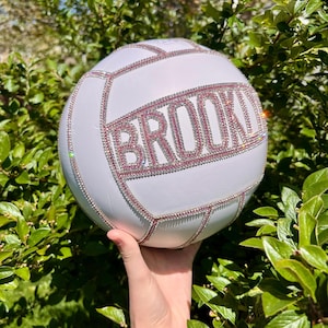 BLING VOLLEYBALL CUSTOM Blizazz Personalized Team Ball Sports Memorabilia Gift Homecoming Proposal Prom Birthday Girls Women Sister Daughter